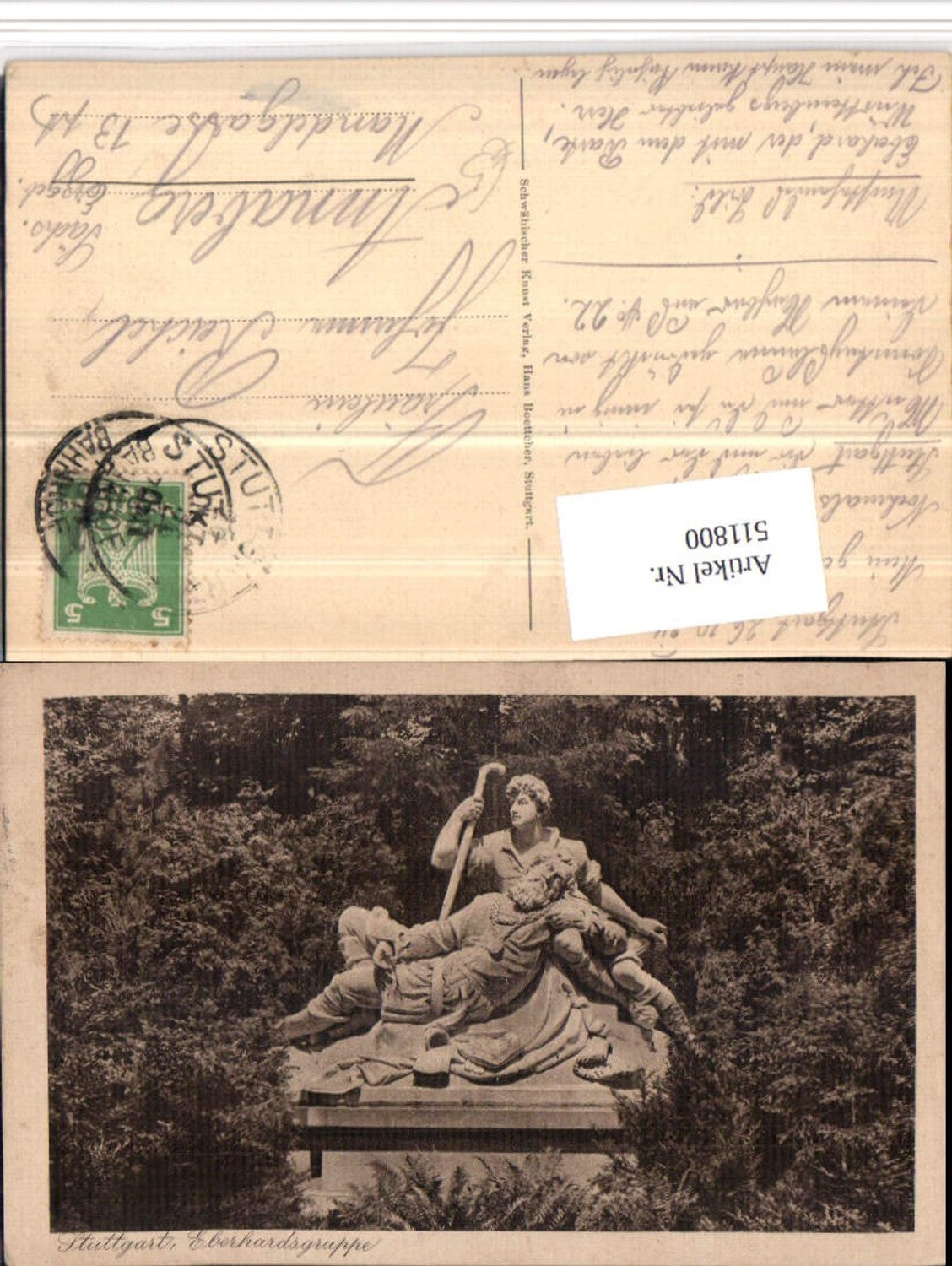 511800, Stuttgart Eberhardsgruppe Statue