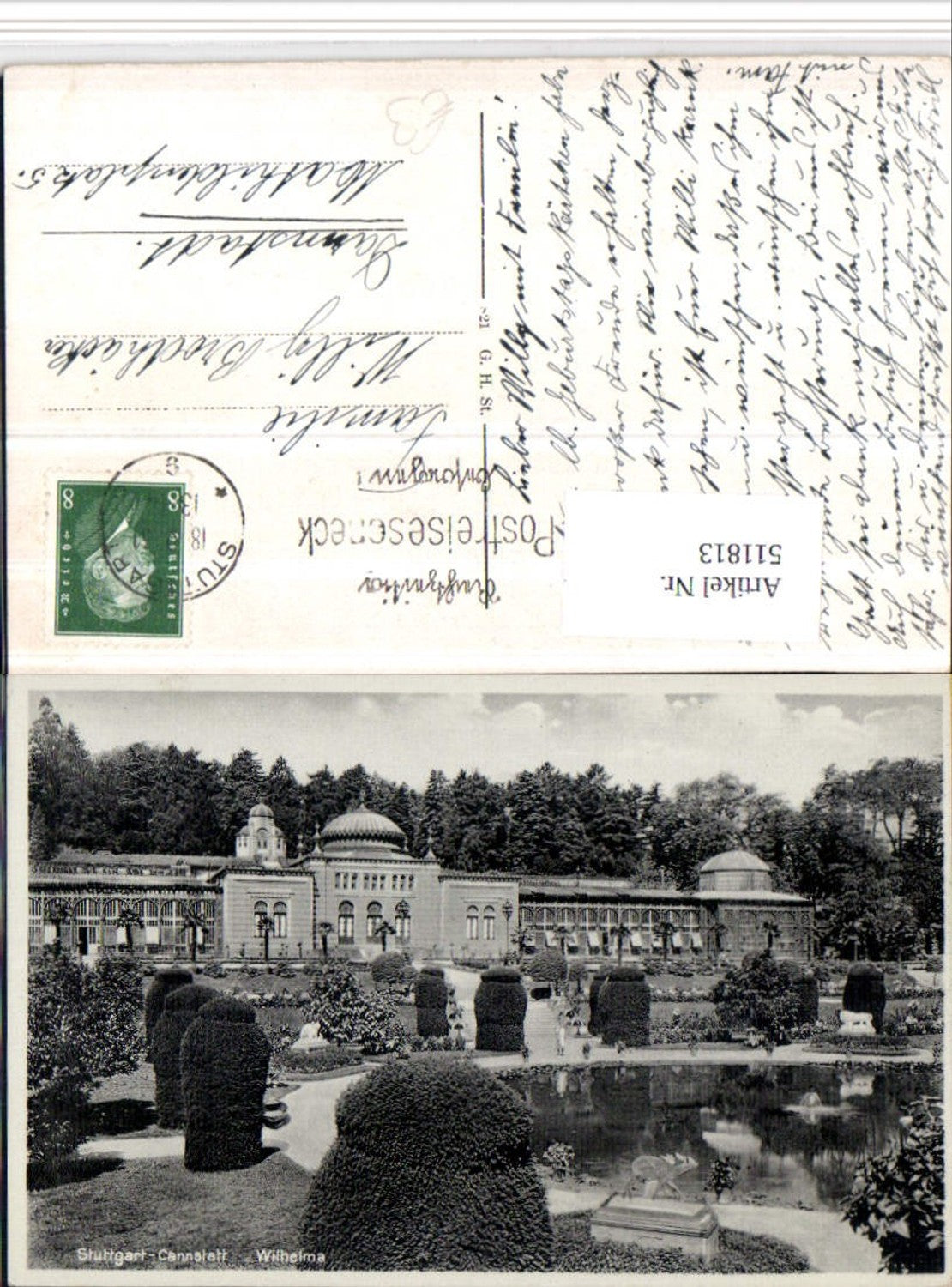 511813,Stuttgart Cannstatt Schloss Wilhelma