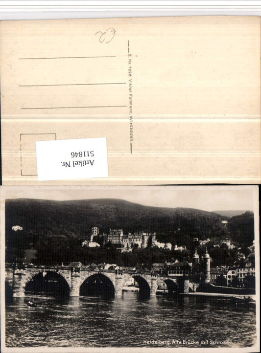 511846, Heidelberg Old Bridge with Castle