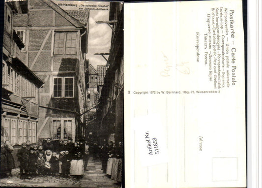 511859,Repro Alt-Hamburg De scheebe Steebel am Johannisbollwerk