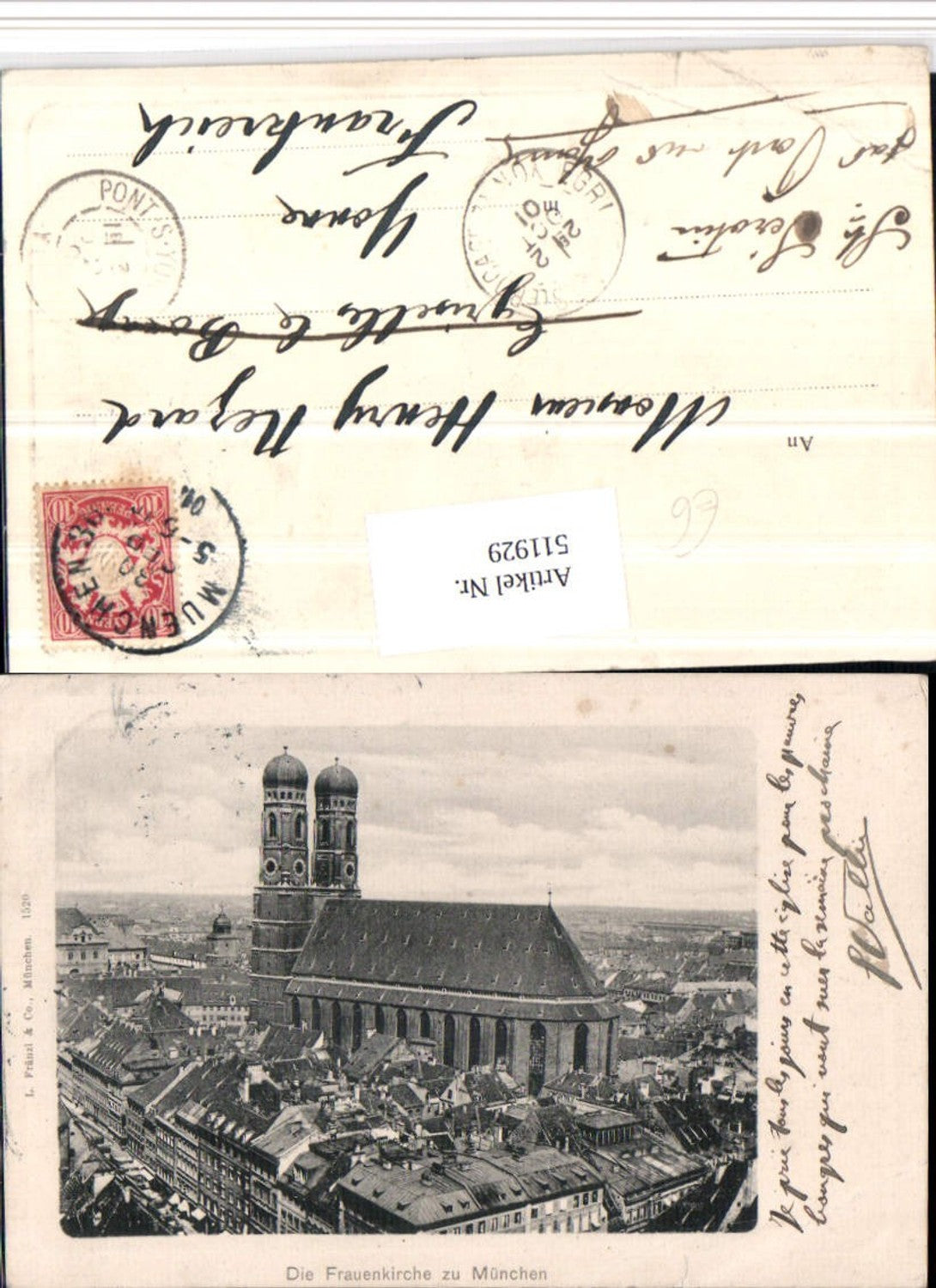 511929,München Teilansicht Frauenkirche Kirche