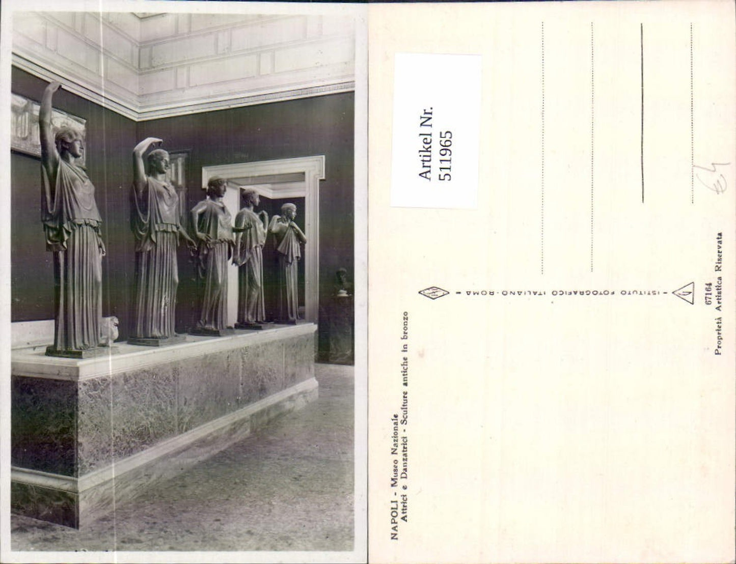 511965,Skulptur Figur Napoli Attrici e Danzatrici Sculture antiche in bronzo