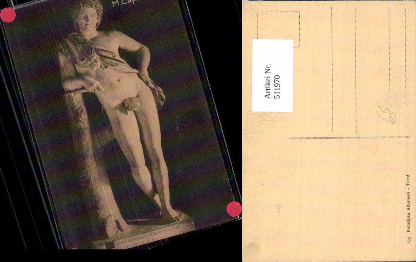 511970,Skulptur Figur Satiro Prassil M. Capit Roma