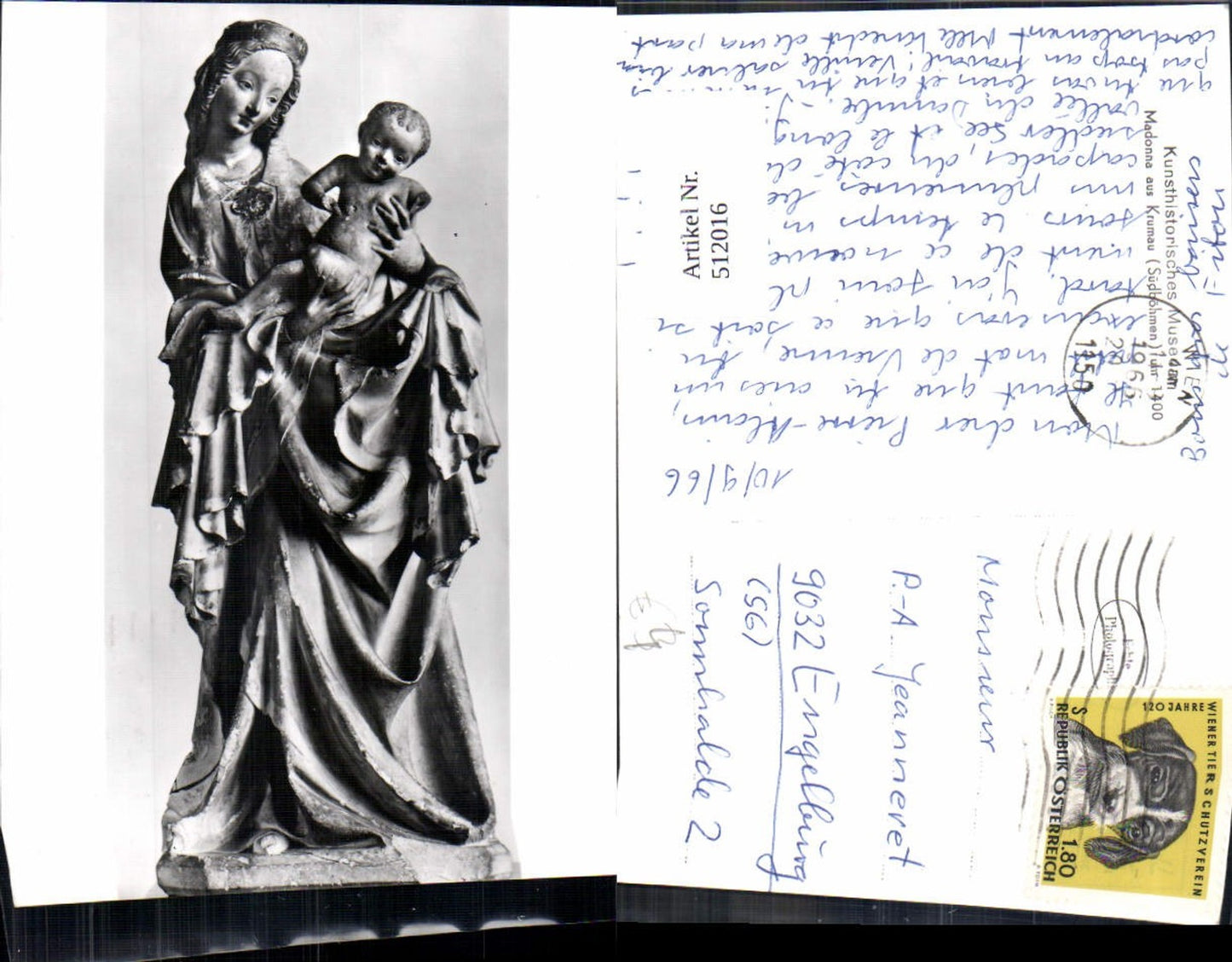 512016,Skulptur Figur Madonna aus Krumau Religion Statue