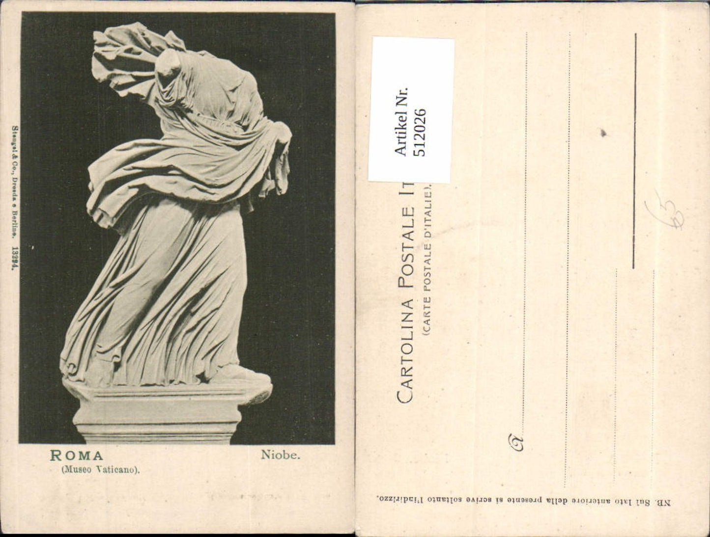 512026,Skulptur Figur Roma Rom Niobe Statue kopflos