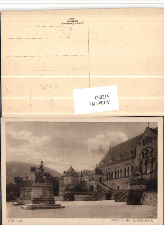 512053,Goslar Partie am Kaiserhaus Statuen