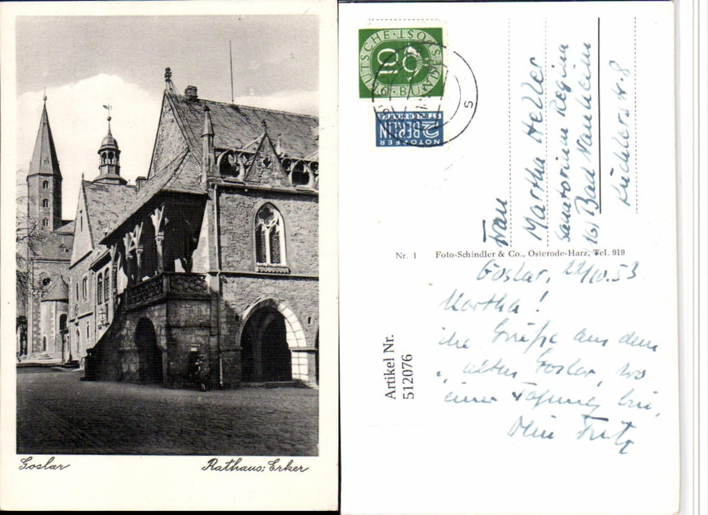 512076,Goslar Rathaus Erker Kirchenturm