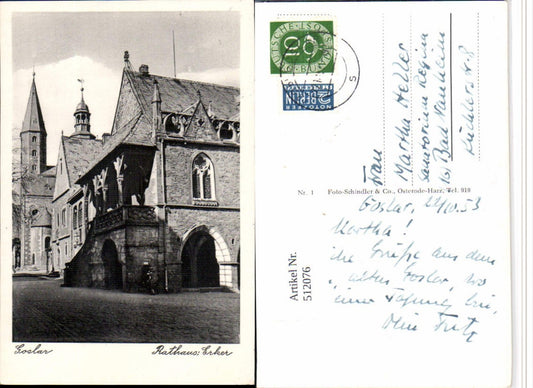 512076,Goslar Rathaus Erker Kirchenturm
