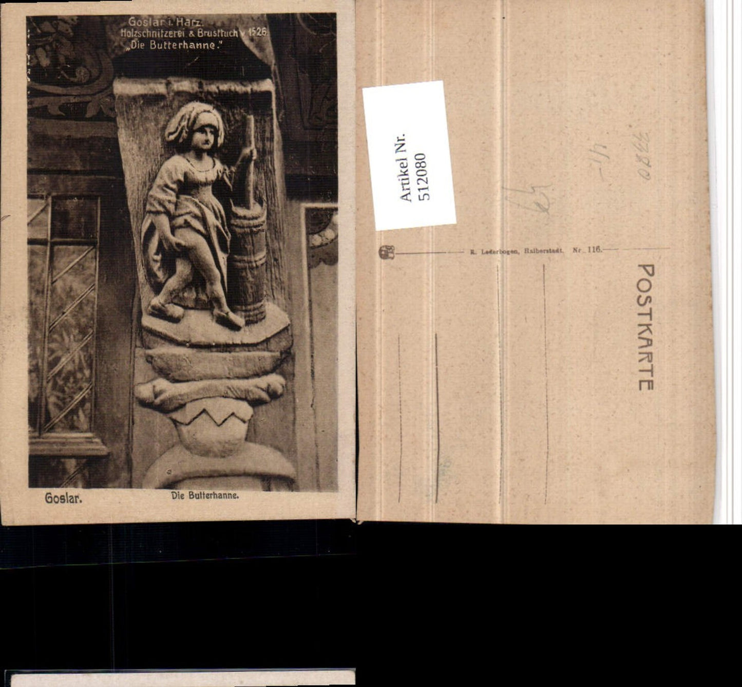 512080,Goslar am Harz Detail Holzschnitzerei Brusttuch Butterhanne