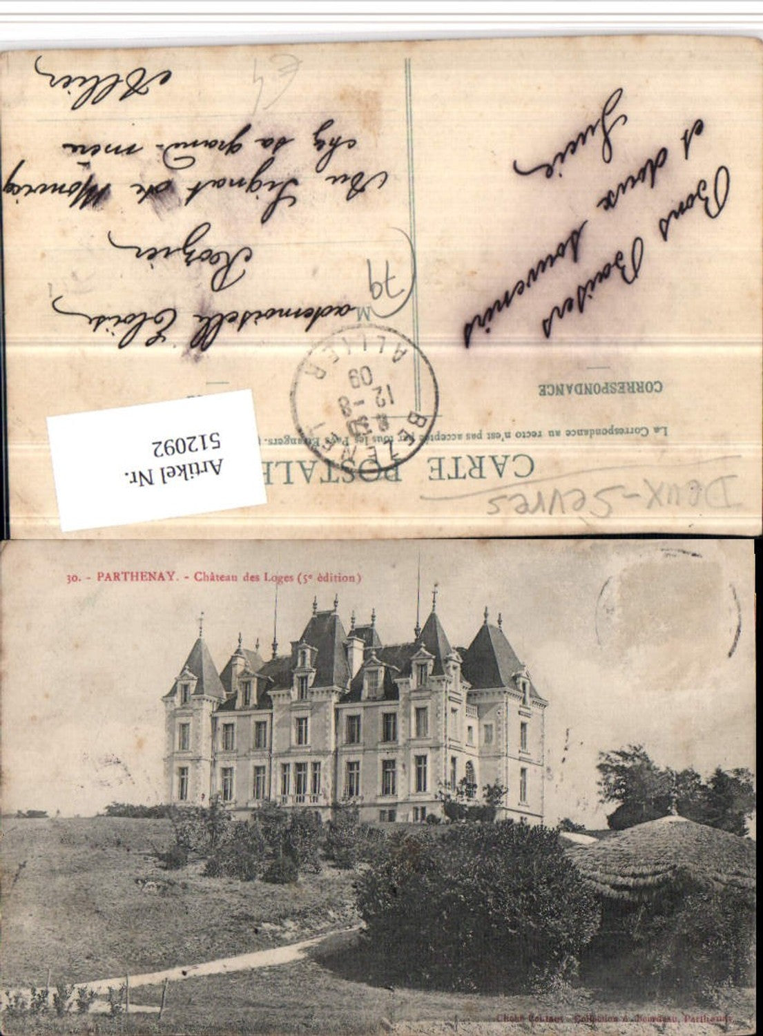 512092,Poitou-Charentes Deux-Sevres Parthenay Chateau des Loges Schloss
