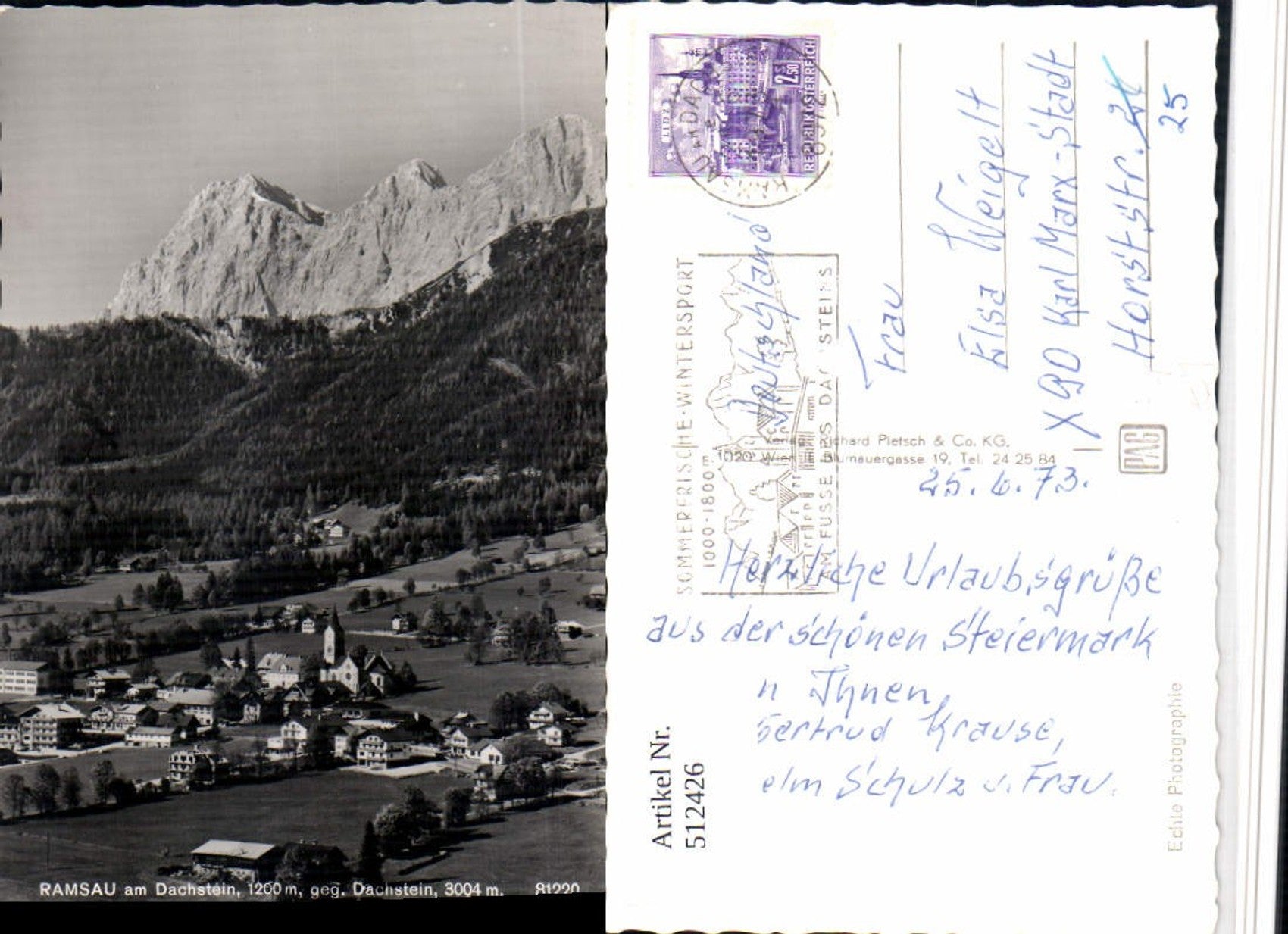 Alte Ansichtskarte – Old Postcard