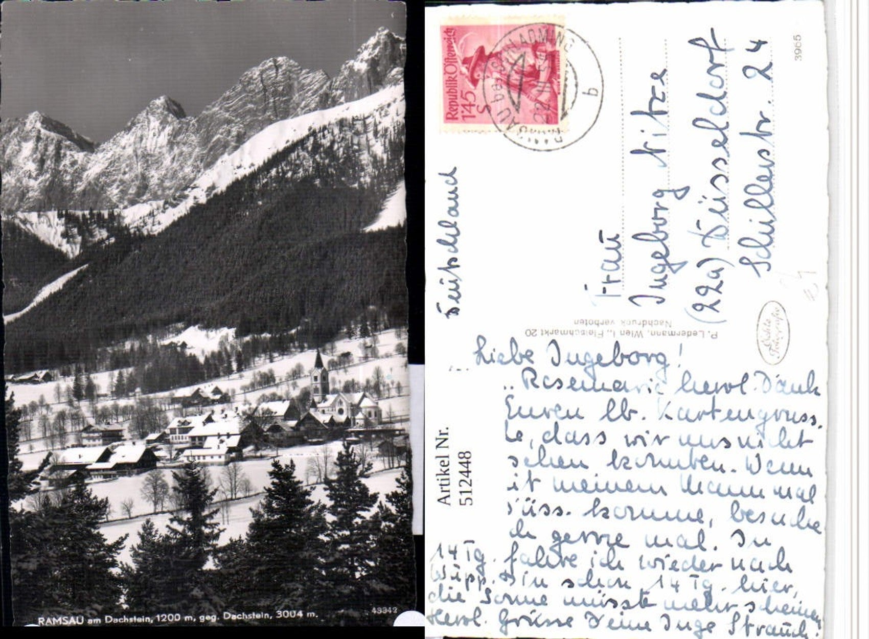 Alte Ansichtskarte – Old Postcard