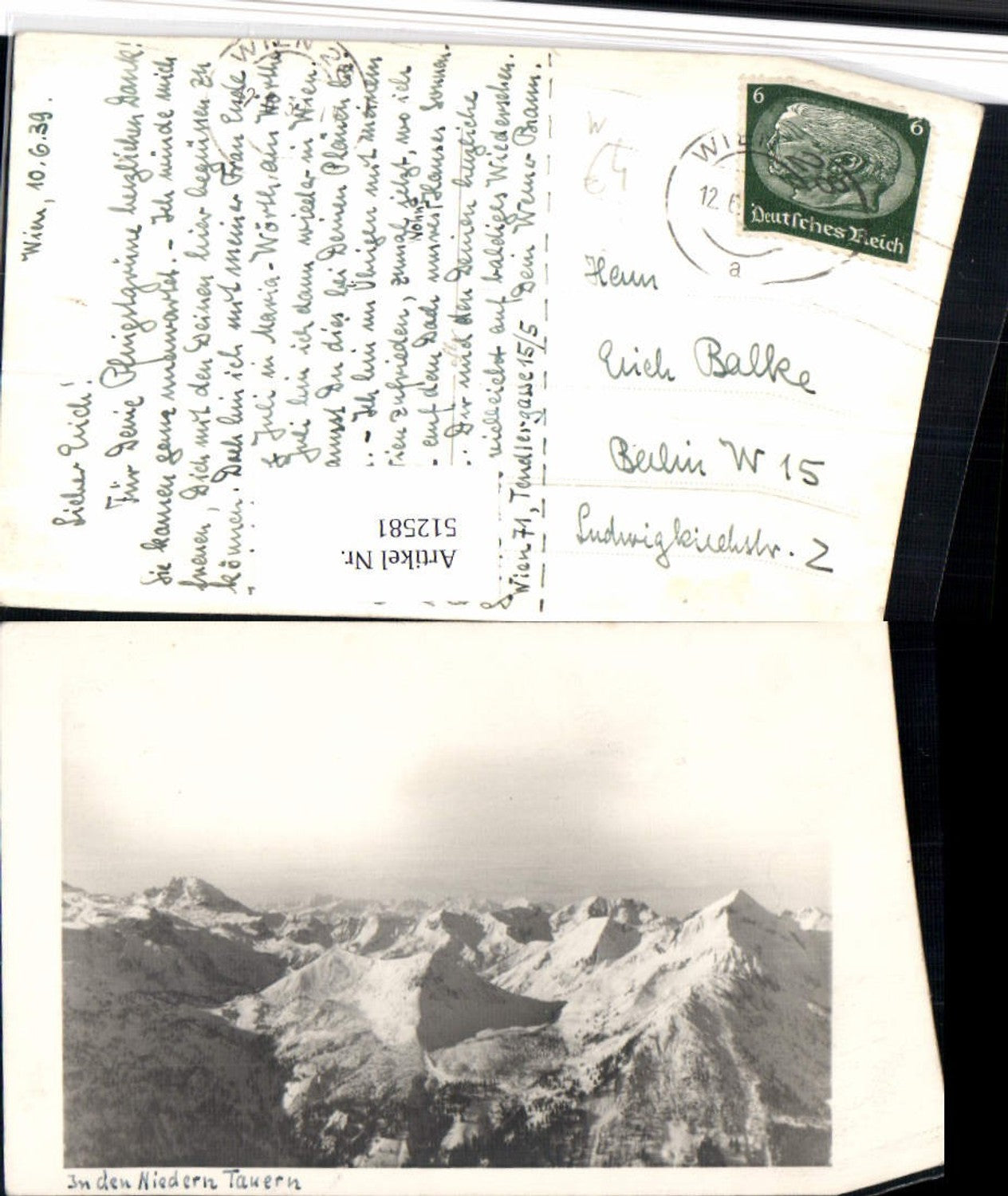 Alte Ansichtskarte – Old Postcard