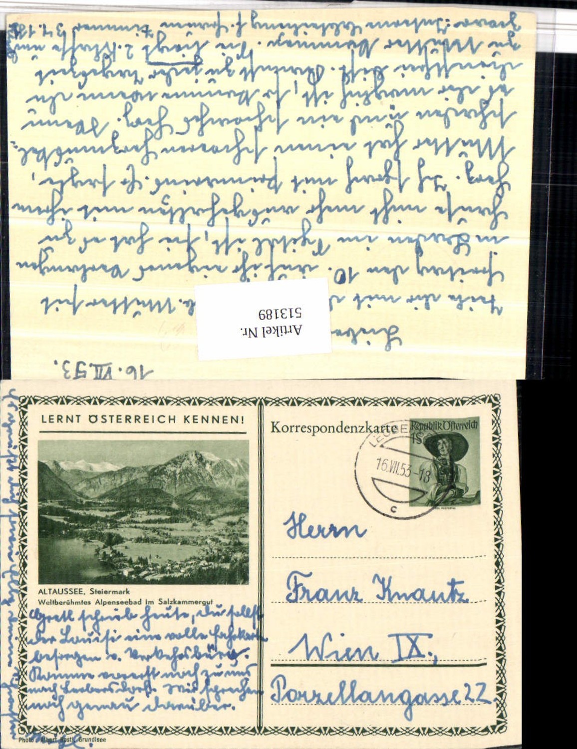 Alte Ansichtskarte – Old Postcard