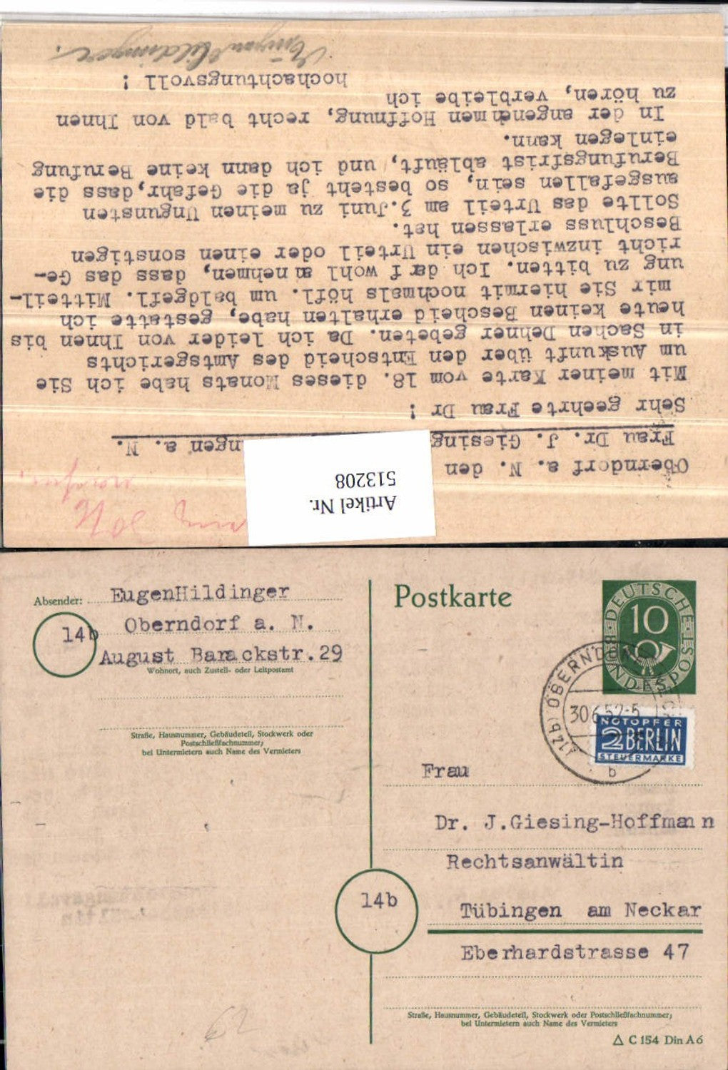 Alte Ansichtskarte – Old Postcard