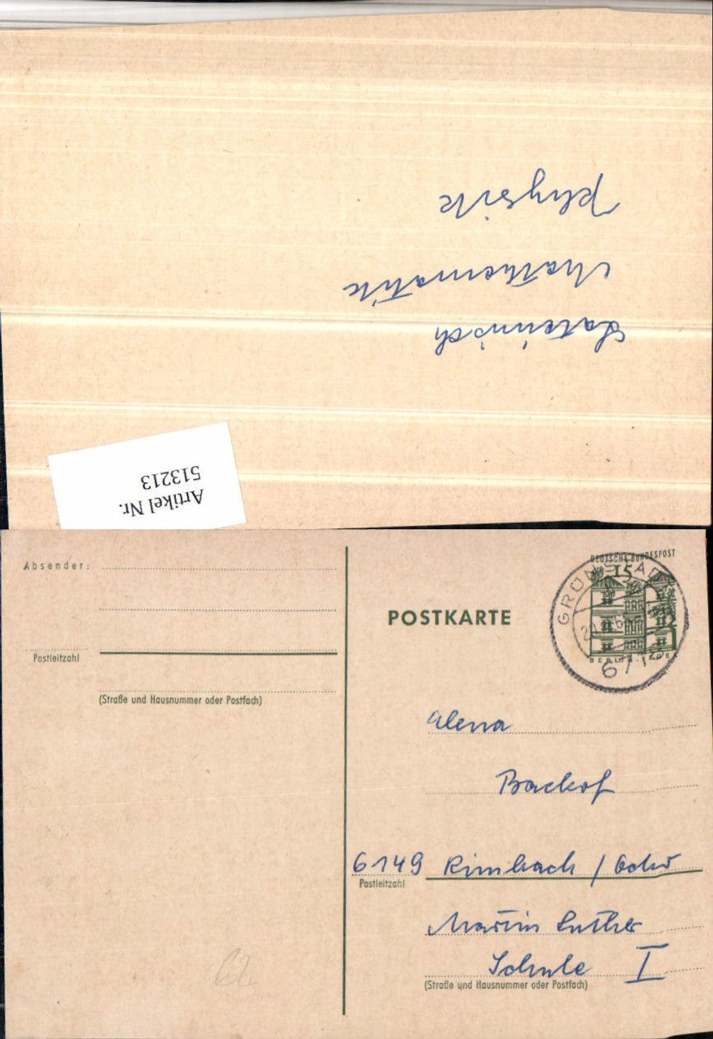 Alte Ansichtskarte – Old Postcard