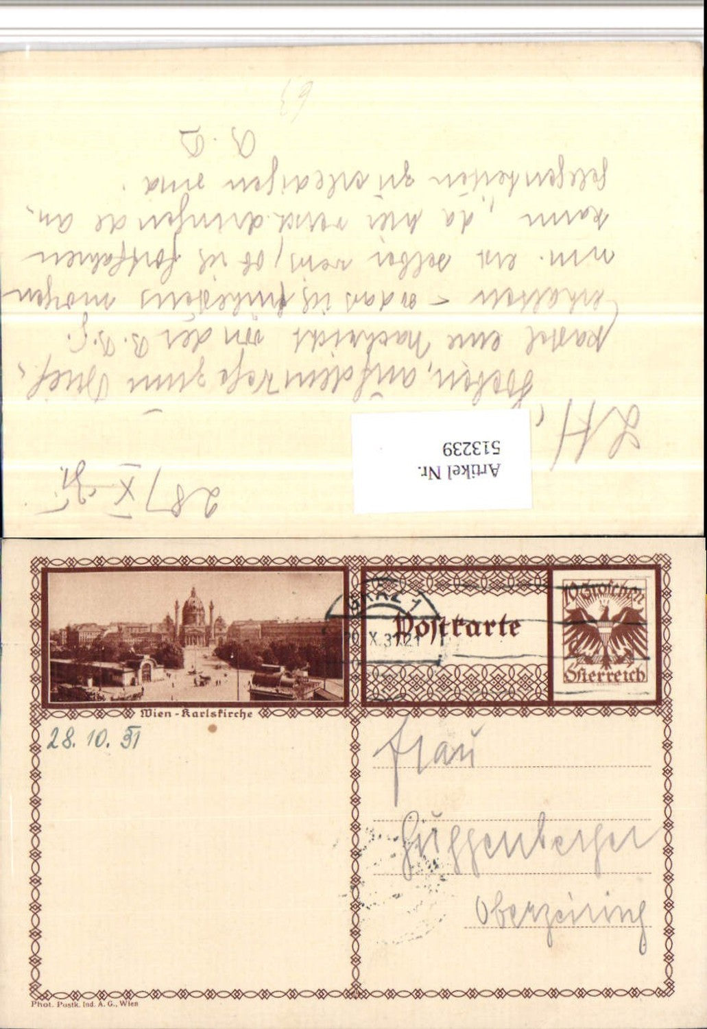 Alte Ansichtskarte – Old Postcard