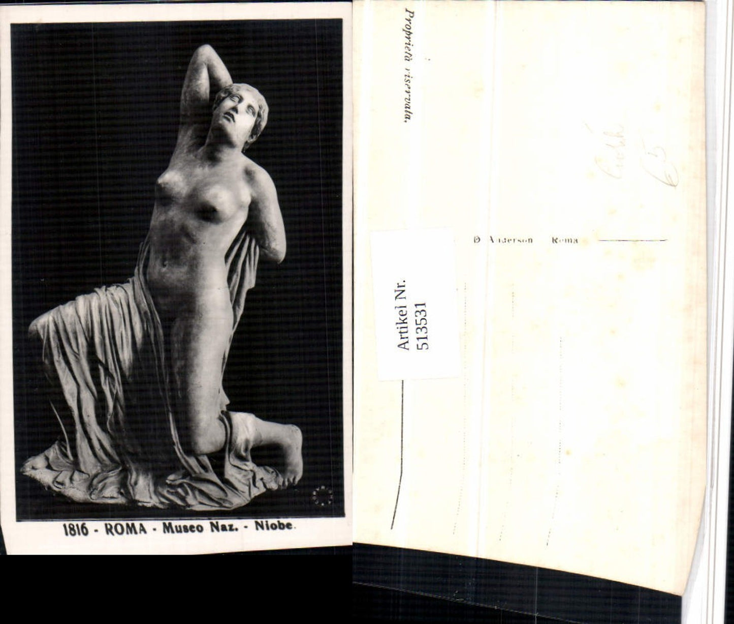513531,Roma Rom Museo Nazionale Niobe Frau Erotik Akt Statue
