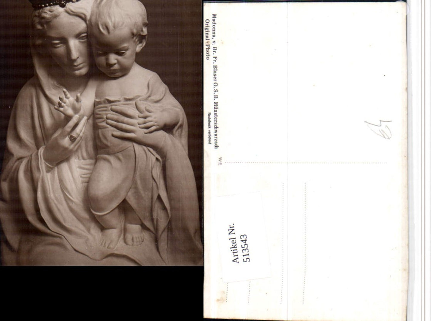 513543, Münsterschwarzach Fr. Blaser Madonna Statue Figure