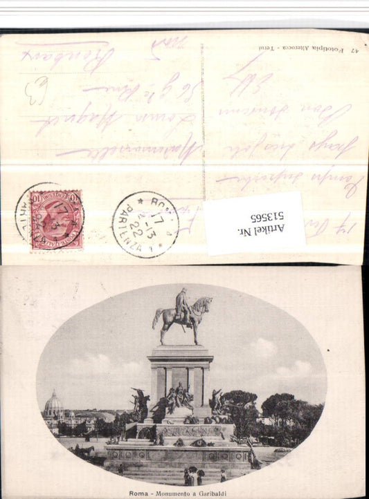 513565,Roma Rom Monumento a Garibaldi Statue Denkmal