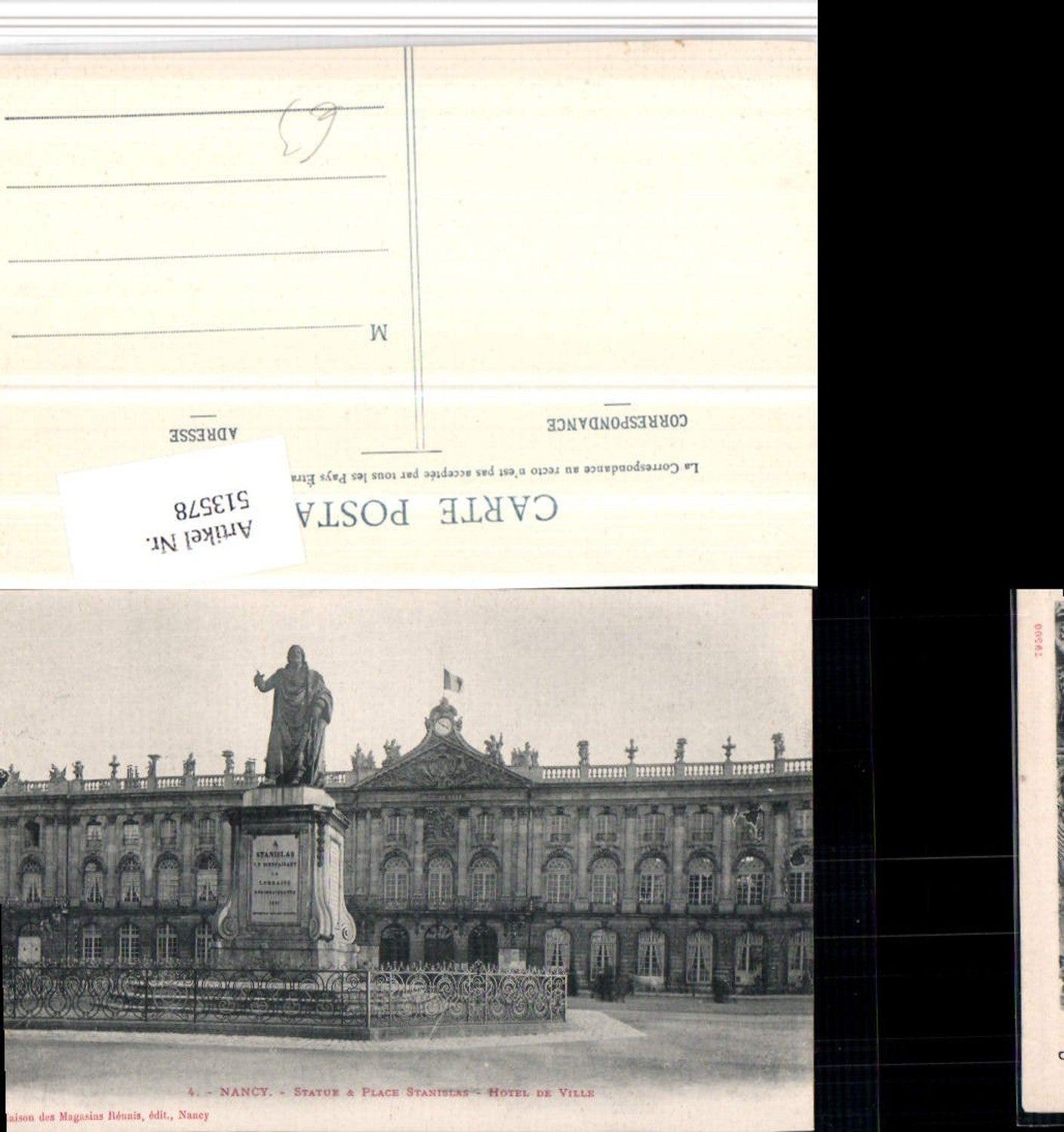 513578,Nancy Statue Hotel de Ville Rathaus Denkmal