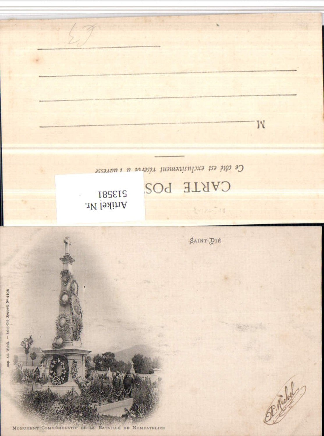 513581,Saint-Die Monument Commemoratif de la Bataille de Nompatelize