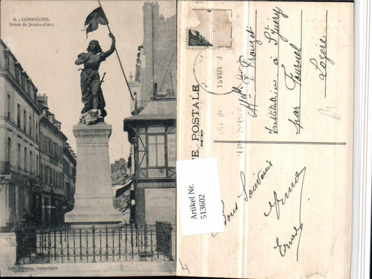 513602,Compiegne Statue de Jeanne Arc Denkmal