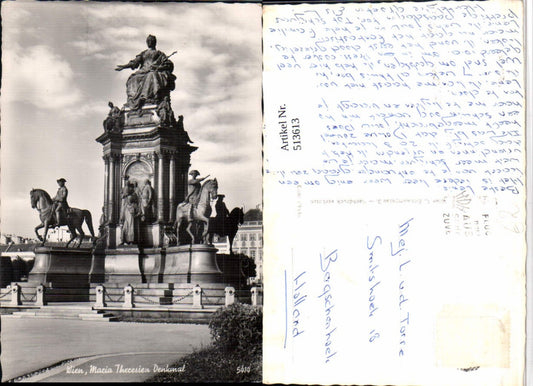 513613,Wien Maria Theresien Denkmal Statue Monument