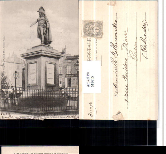 513615,Clermont-Ferrand Statue du General Desaix Denkmal