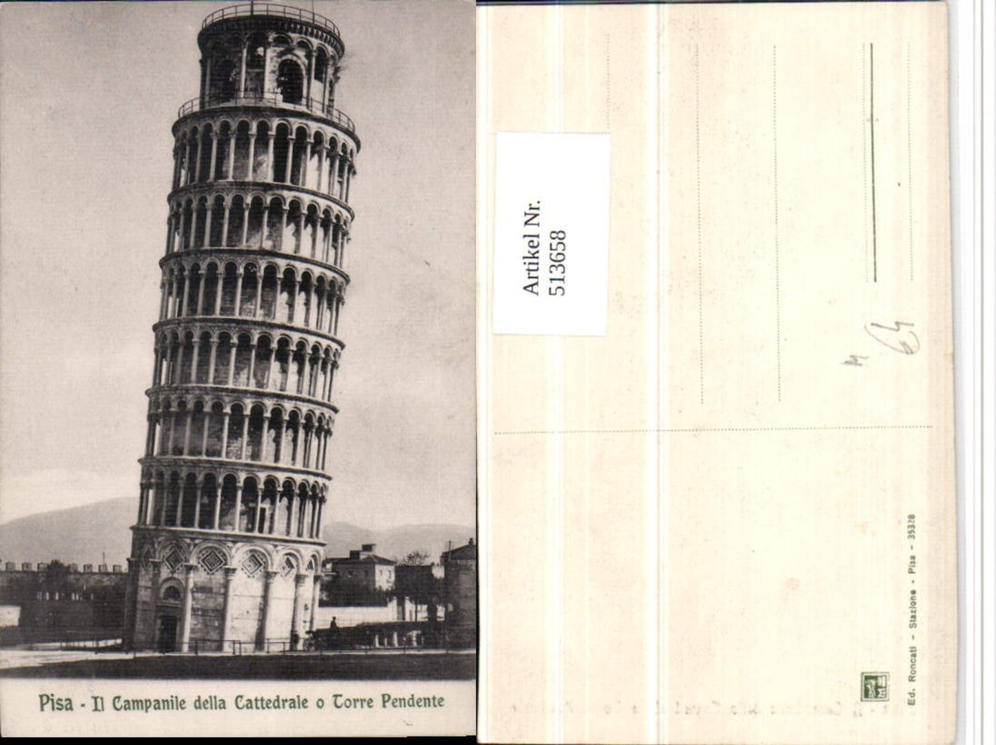 513658,Pisa Il Campanile della Cattedrale o Torre Pendente Schiefer Turm