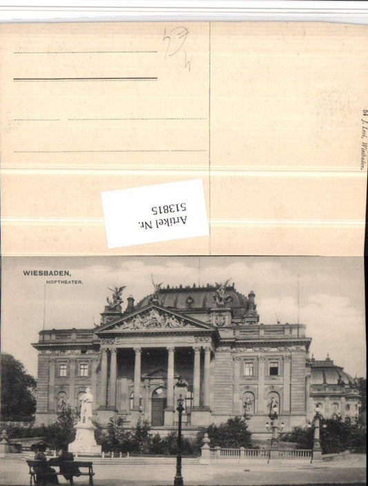 513815,Wiesbaden Hoftheater Theater Gebäude