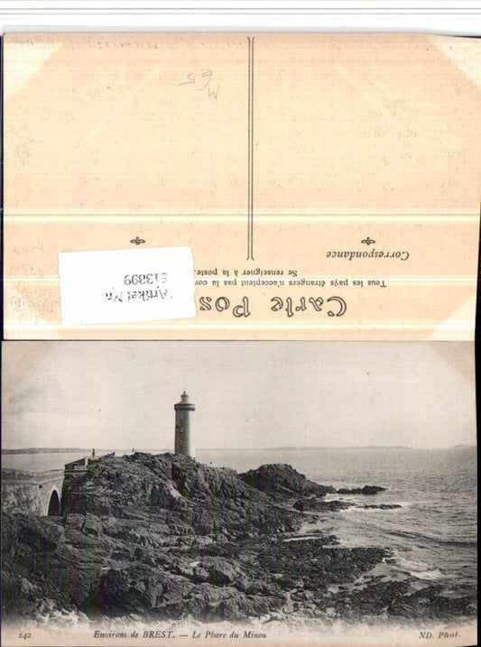 513899,Brest Le Phare du Minou Leuchtturm Küste