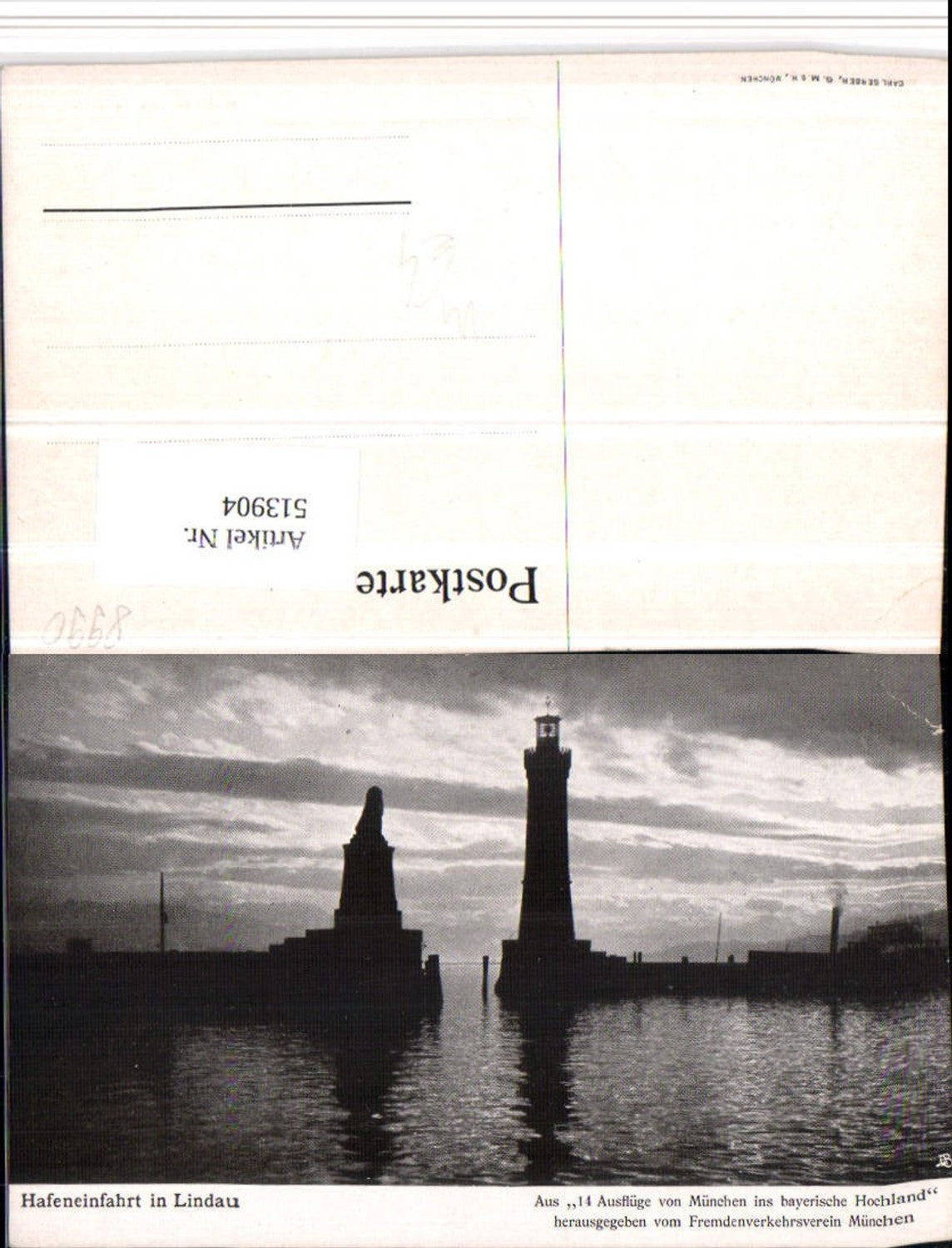 513904,Lindau im Bodensee Hafeneinfahrt Leuchtturm