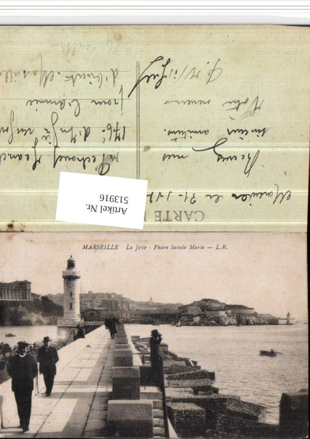 513916,Marseille La Jetee Phare Sainte-Marie Leuchtturm
