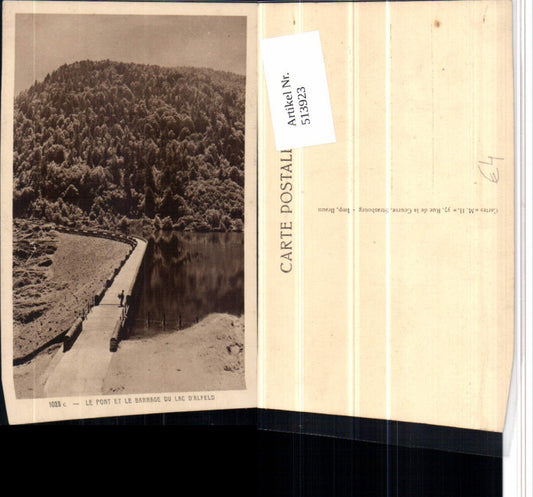 513923,Le Pont et le Barrage du lac Alfeld Talsperre