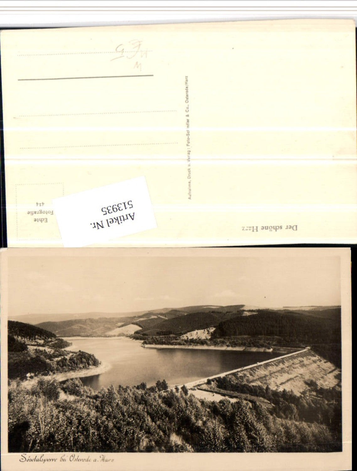 513935,Sösetalsperre Talsperre b. Osterode am Harz