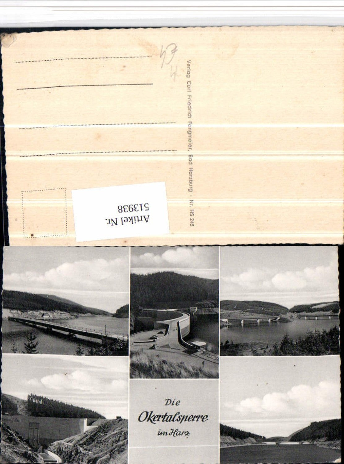 513938,Okertalsperre Talsperre im Harz b. Altenau Mehrbildkarte