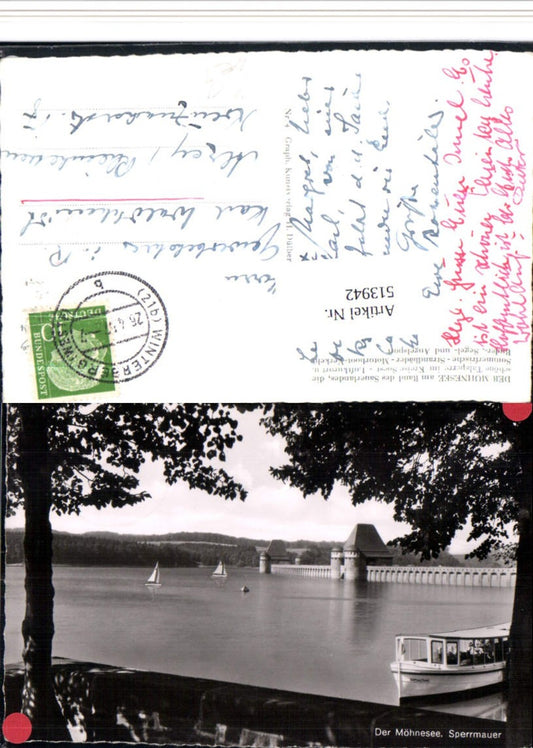 513942,Möhnesee Sperrmauer Talsperre Stausee
