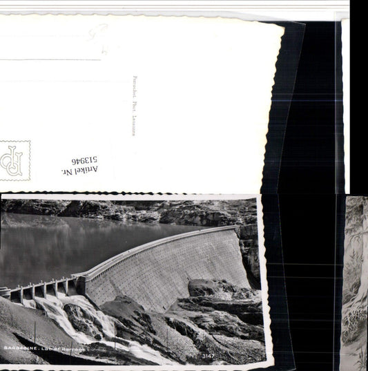 513946,Barberine Lac et Barrage Talsperre Damm