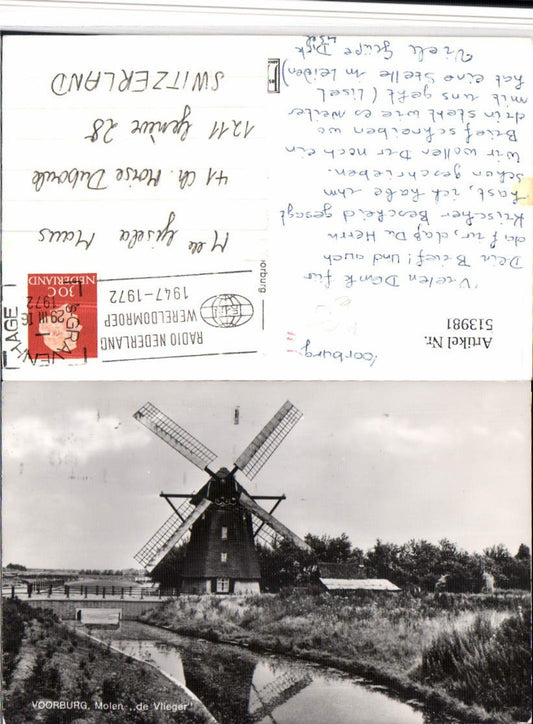 513981,Voorburg Molen de Vlieger Windmühle Mühle