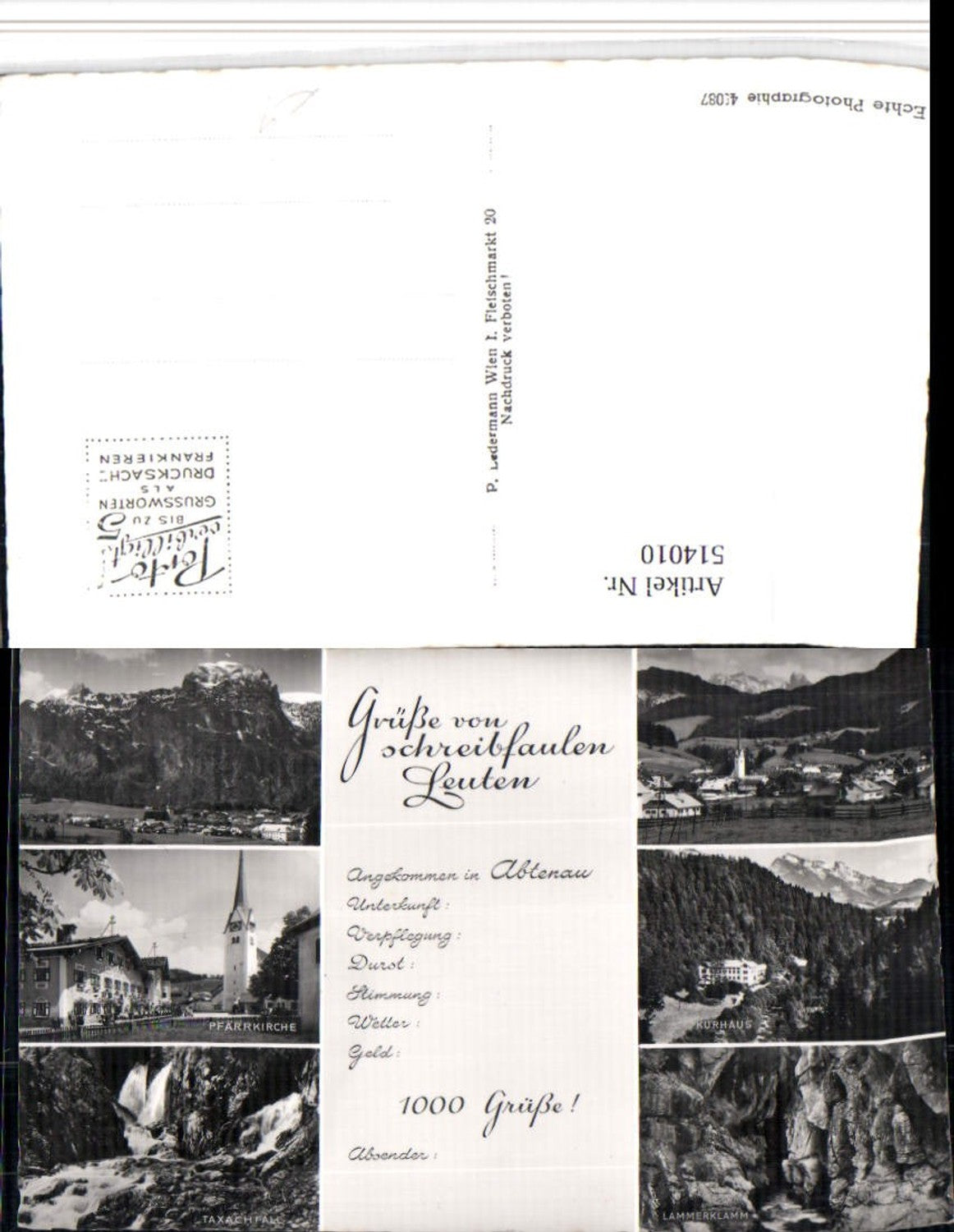Alte Ansichtskarte – Old Postcard