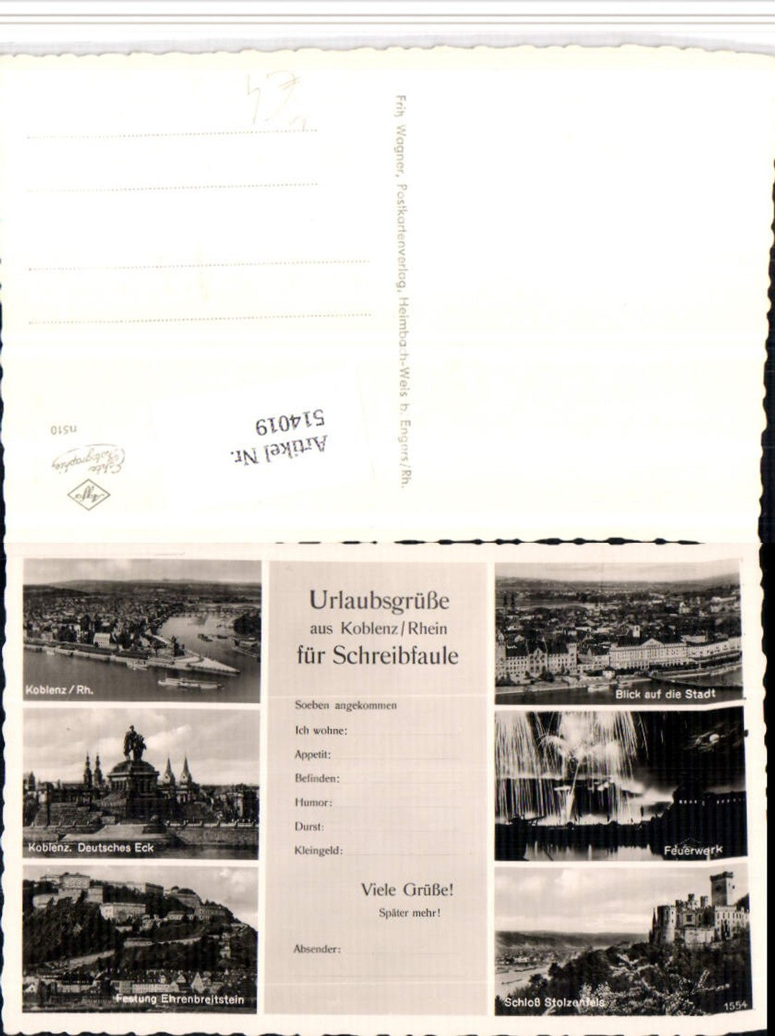 Alte Ansichtskarte – Old Postcard