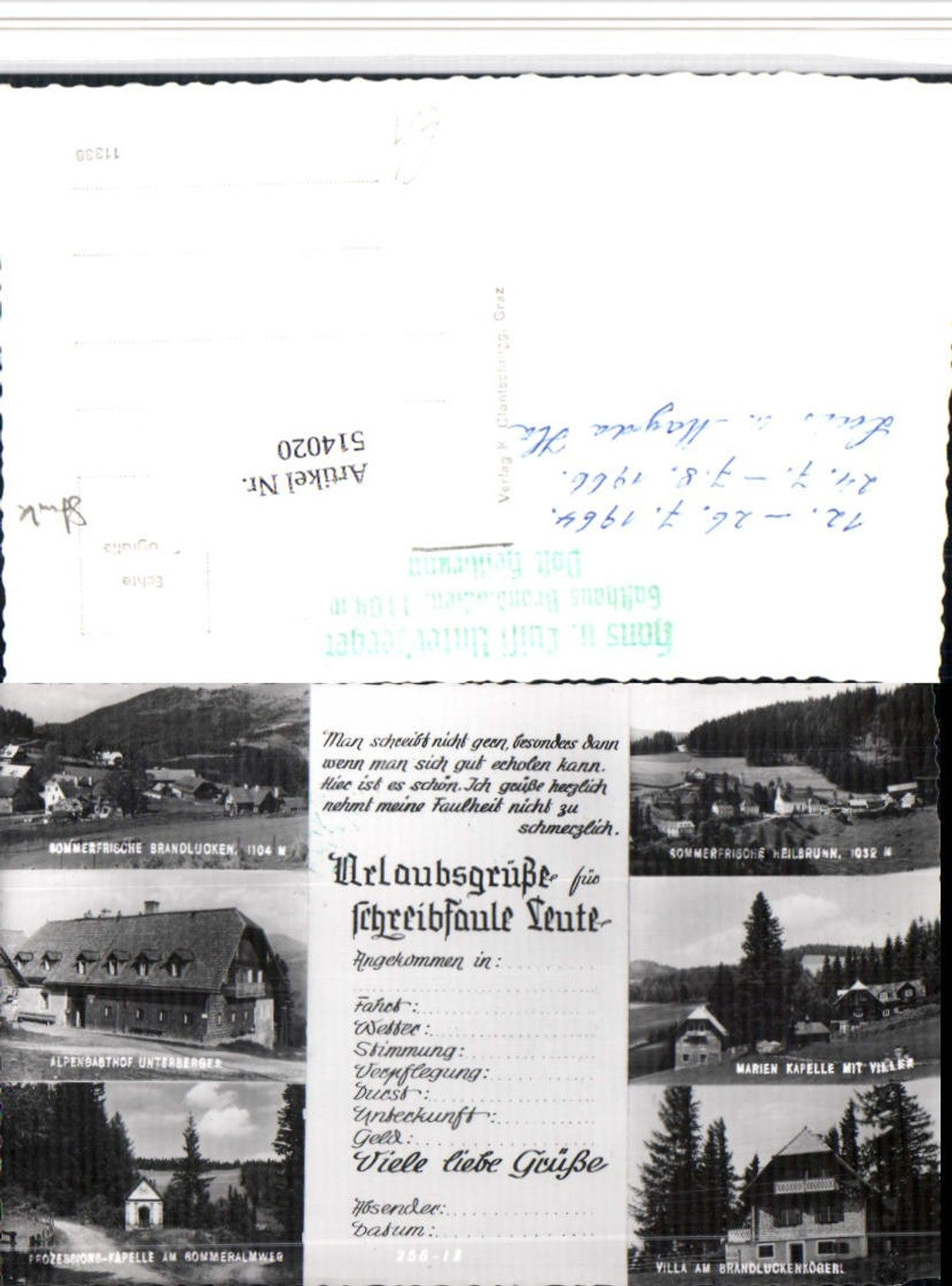 Alte Ansichtskarte – Old Postcard