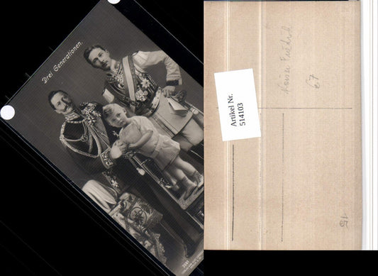 514103,Drei Generationen Kaiser Friedrich Adel Monarchie
