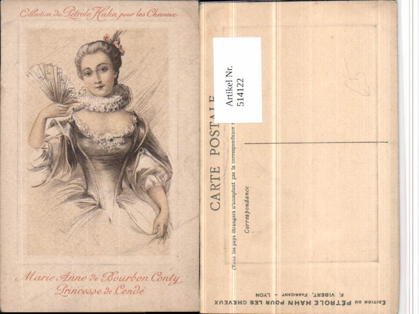 514122,Künstler AK Marie Anne de Bourbon Conty Princesse de Conde Adel