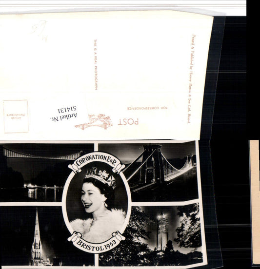 514131,Bristol 1953 Coronation Queen Elizabeth II Krönung Königin Adel Monarchie