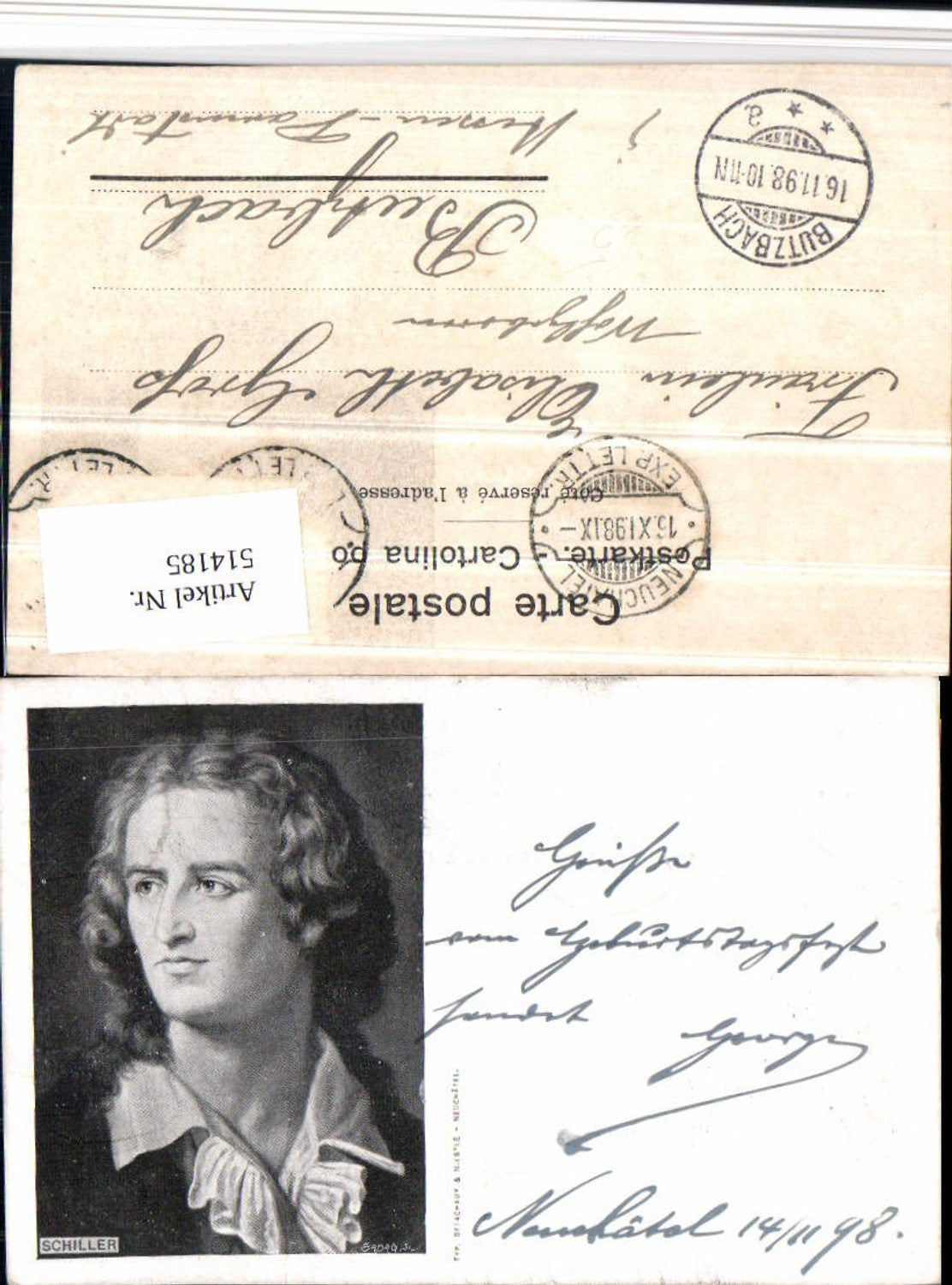 514185,Künstler AK Dichter Friedrich Schiller Portrait