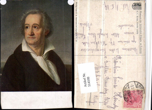 514199,Künstler AK H.C. Kolbe Johann Wolfgang Goethe Portrait