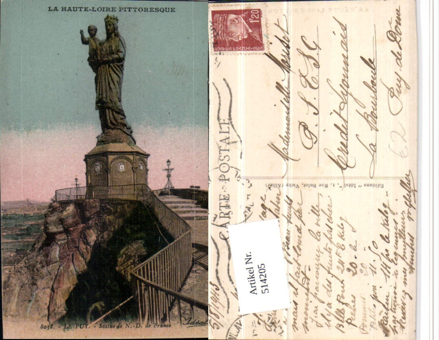 514205,Le Puy Statue de Notre-Dame de France Skulptur