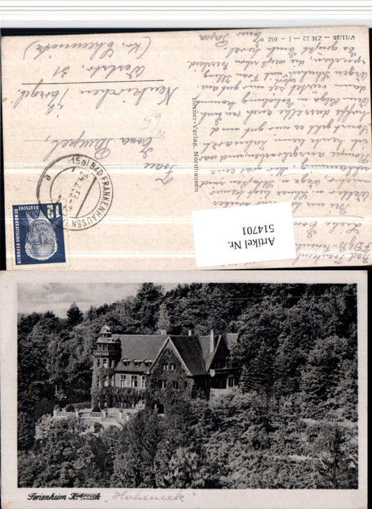 514701, Bad Frankenhausen holiday home Hoheneck